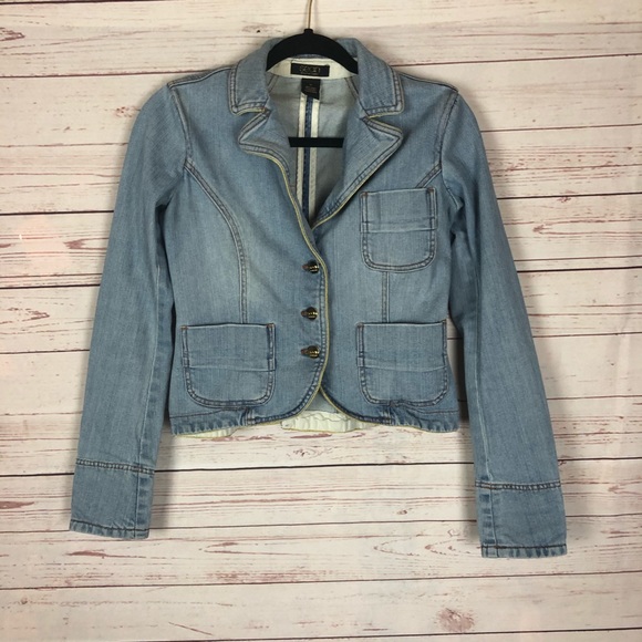 Sean by Sean Combs Cropped Jean Jacket Size S - Picture 1 of 8